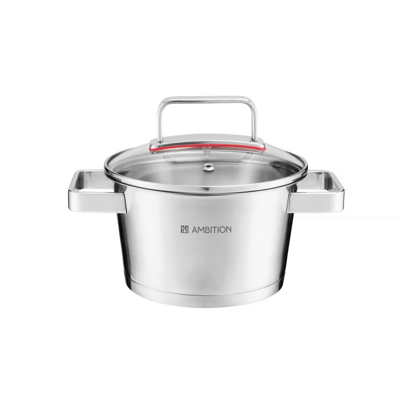 Oala cu capac Selection, Ambition, 16 cm, 1.6 L, inox/sticla, argintiu/transparent - imagine 7
